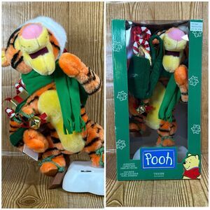 Telco Winnie Pooh Christmas Animated‎ Plush Motion-Ette Skiing Tigger See Video